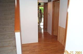 Hall before we added wainscoting.