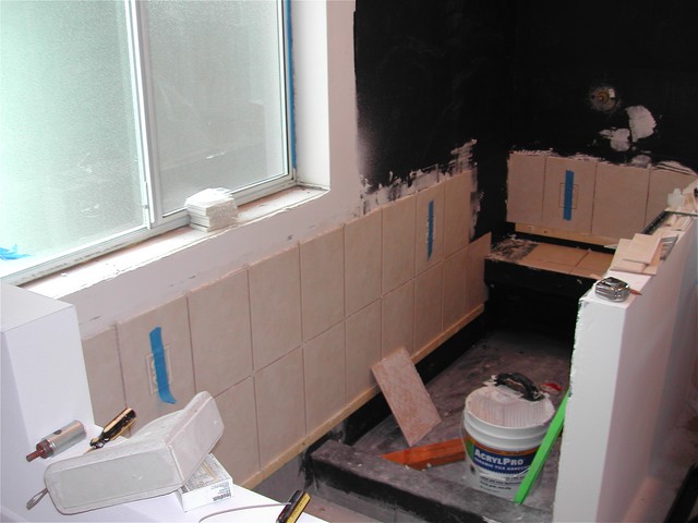 Tiling the shower stall