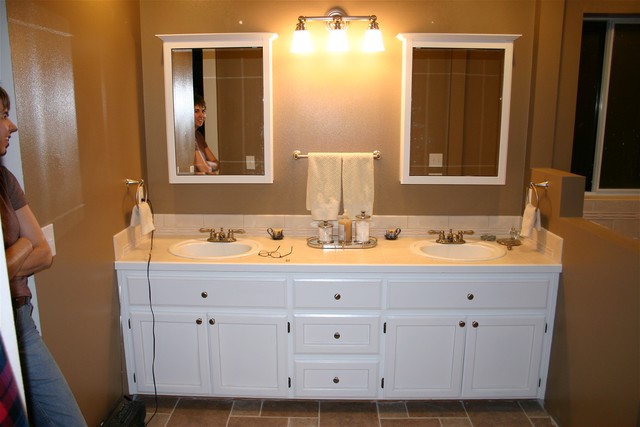 The finished vanity